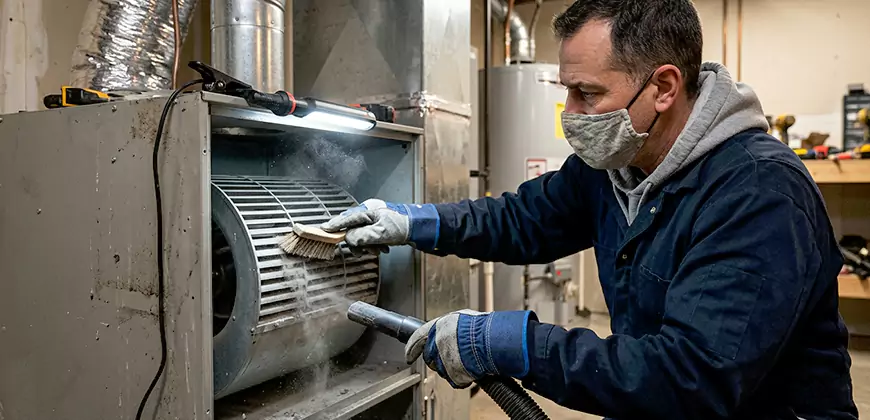 HVAC Blower Compartment Cleaning in Poway