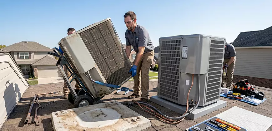 Emergency Air Conditioning Unit Swap in Poway