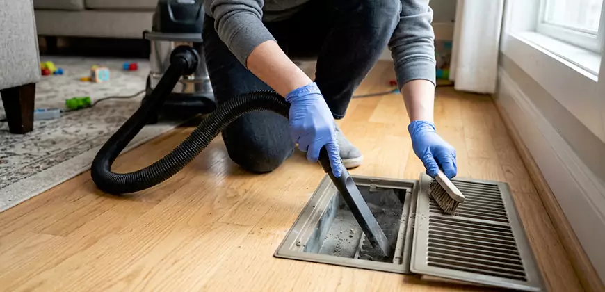 Heating Floor Vent Cleaning in Poway